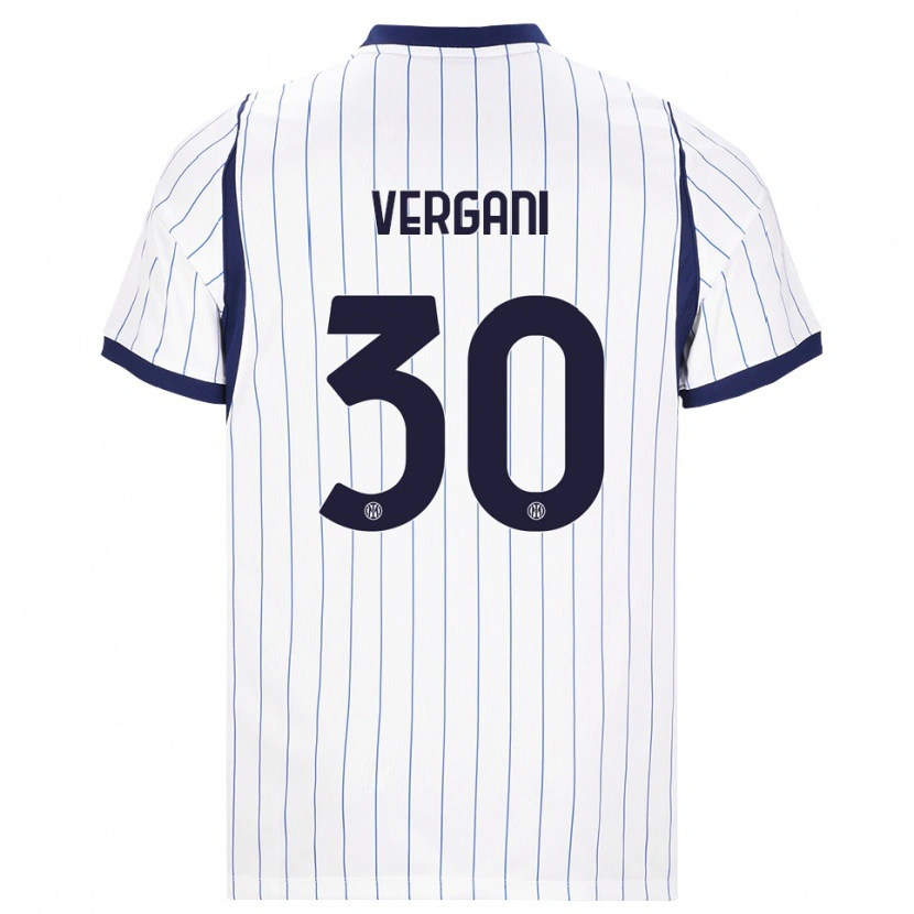 Danxen Kinder Bianca Vergani #30 Weiß Dunkelblau Auswärtstrikot Trikot 2026/27 T-Shirt Schweiz
