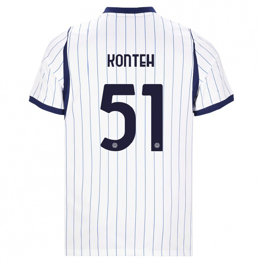 Danxen Kinder Amadou Konteh #51 Weiß Dunkelblau Auswärtstrikot Trikot 2026/27 T-Shirt Schweiz