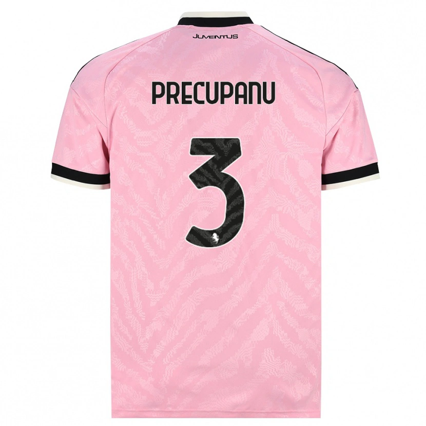 Danxen Kinder Stefano Precupanu #3 Pink Schwarz Auswärtstrikot Trikot 2026/27 T-Shirt Schweiz