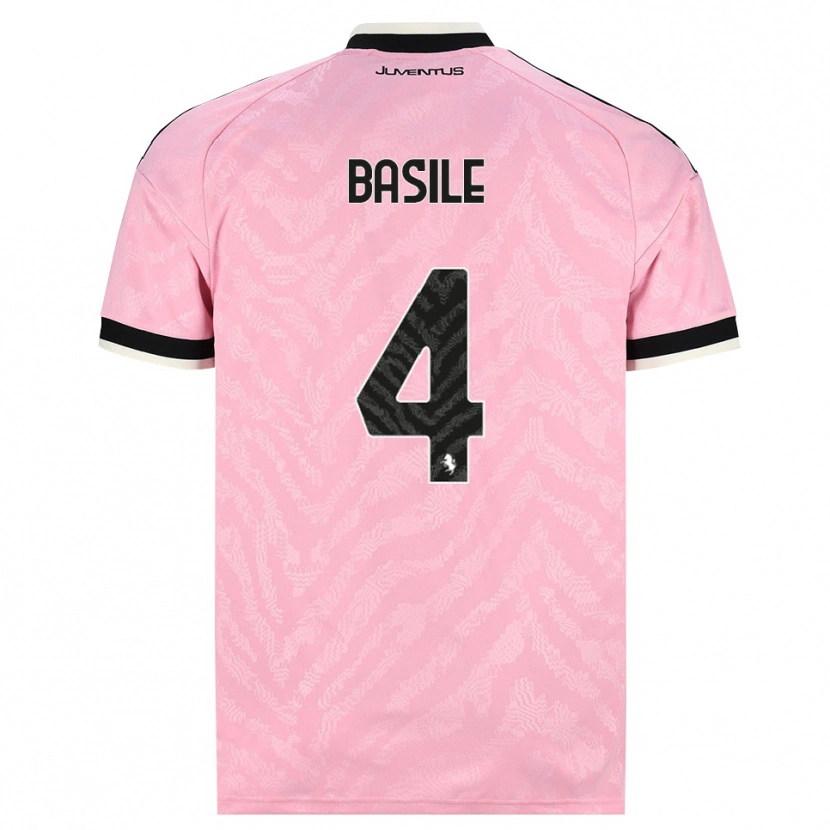 Danxen Kinder Piergiorgio Basile #4 Pink Schwarz Auswärtstrikot Trikot 2026/27 T-Shirt Schweiz