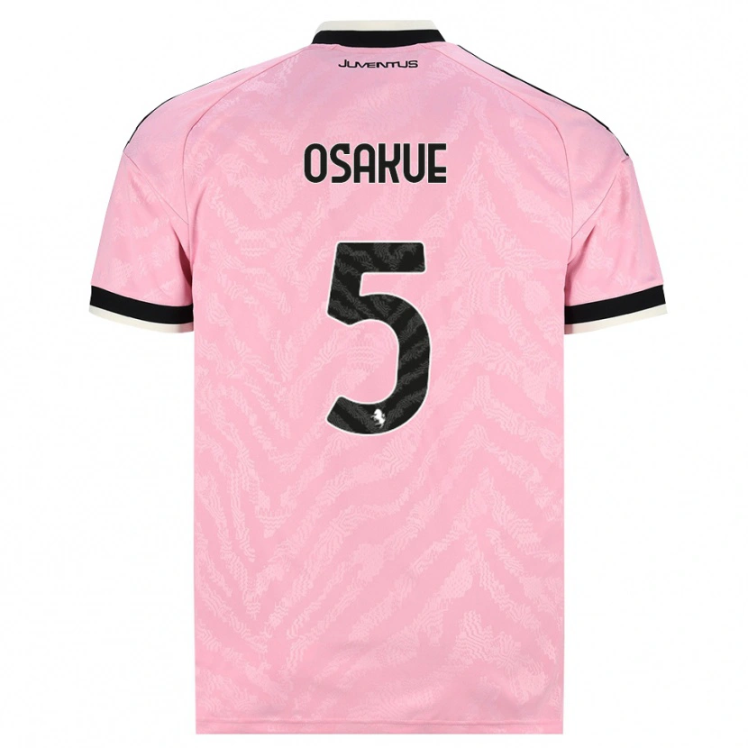 Danxen Kinder Denaly Osakue #5 Pink Schwarz Auswärtstrikot Trikot 2026/27 T-Shirt Schweiz