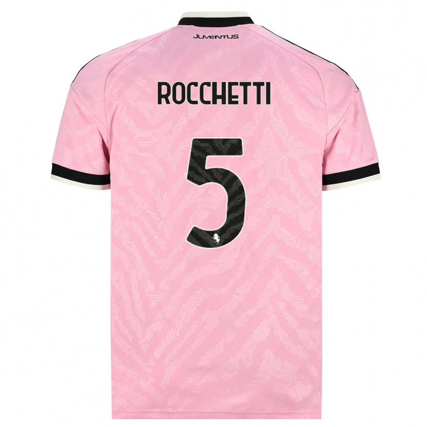 Danxen Kinder Edoardo Rocchetti #5 Pink Schwarz Auswärtstrikot Trikot 2026/27 T-Shirt Schweiz