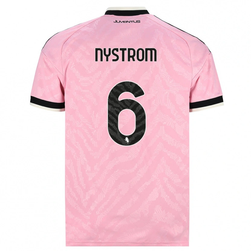 Danxen Kinder Paulina Nyström #6 Pink Schwarz Auswärtstrikot Trikot 2026/27 T-Shirt Schweiz