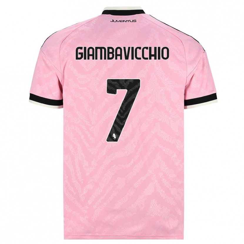 Danxen Kinder Franco Giambavicchio #7 Pink Schwarz Auswärtstrikot Trikot 2026/27 T-Shirt Schweiz