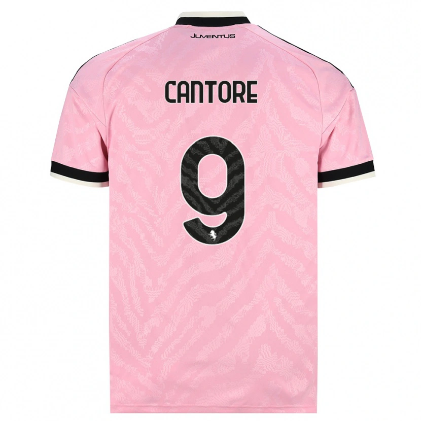 Danxen Kinder Sofia Cantore #9 Pink Schwarz Auswärtstrikot Trikot 2026/27 T-Shirt Schweiz