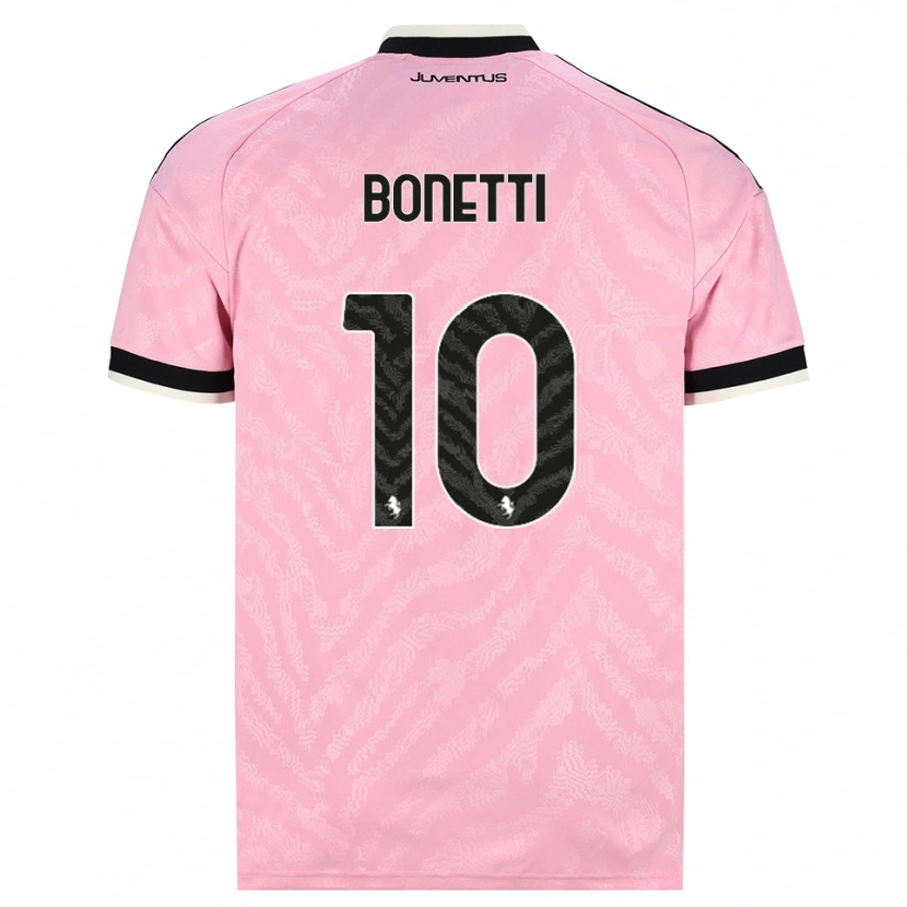 Danxen Kinder Andrea Bonetti #10 Pink Schwarz Auswärtstrikot Trikot 2026/27 T-Shirt Schweiz