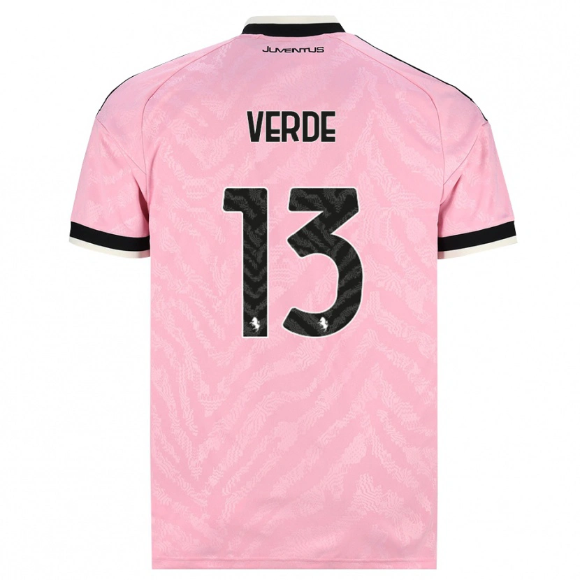 Danxen Kinder Francesco Verde #13 Pink Schwarz Auswärtstrikot Trikot 2026/27 T-Shirt Schweiz