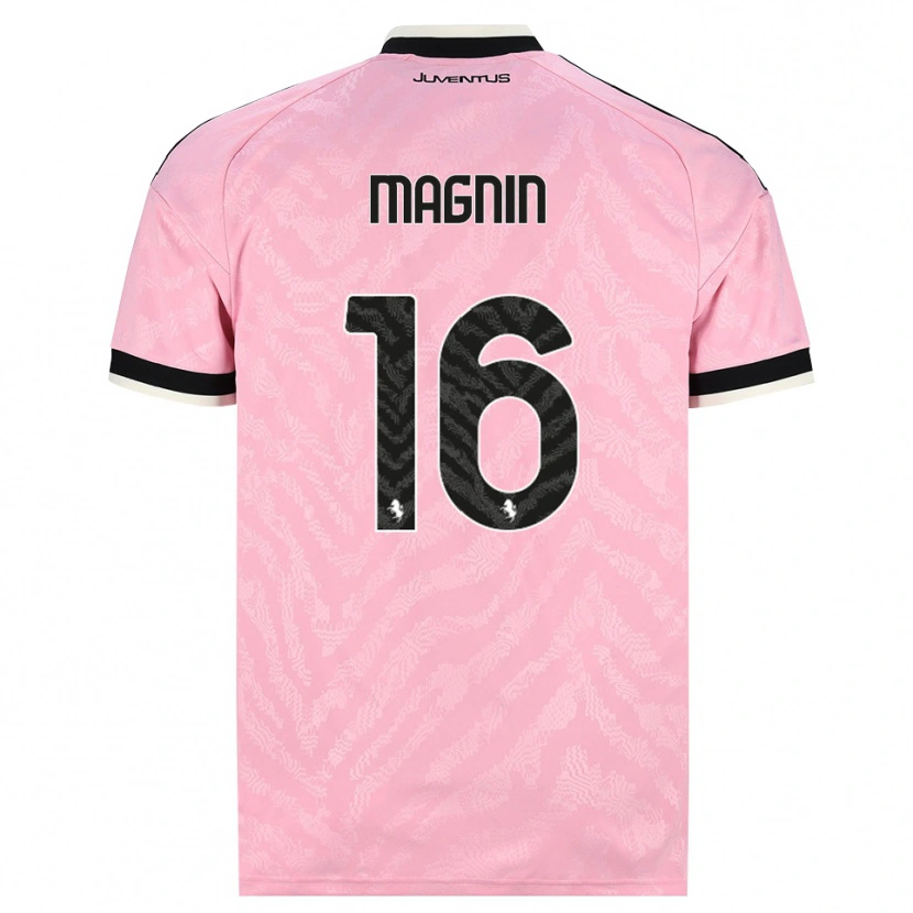 Danxen Kinder Pauline Peyraud-Magnin #16 Pink Schwarz Auswärtstrikot Trikot 2026/27 T-Shirt Schweiz