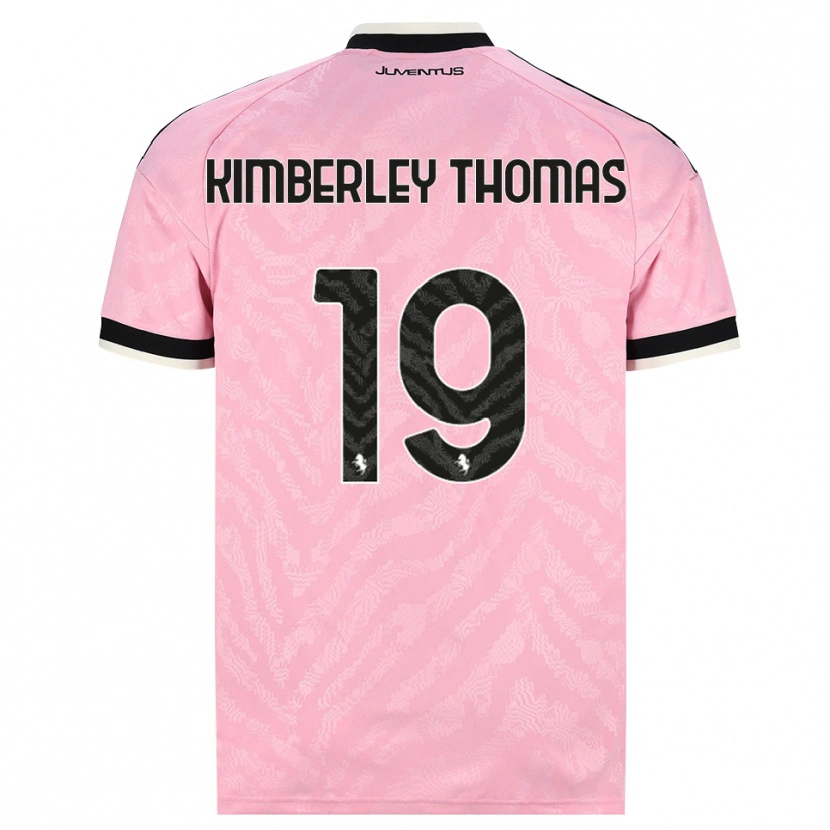 Danxen Kinder Lindsey Kimberley Thomas #19 Pink Schwarz Auswärtstrikot Trikot 2026/27 T-Shirt Schweiz