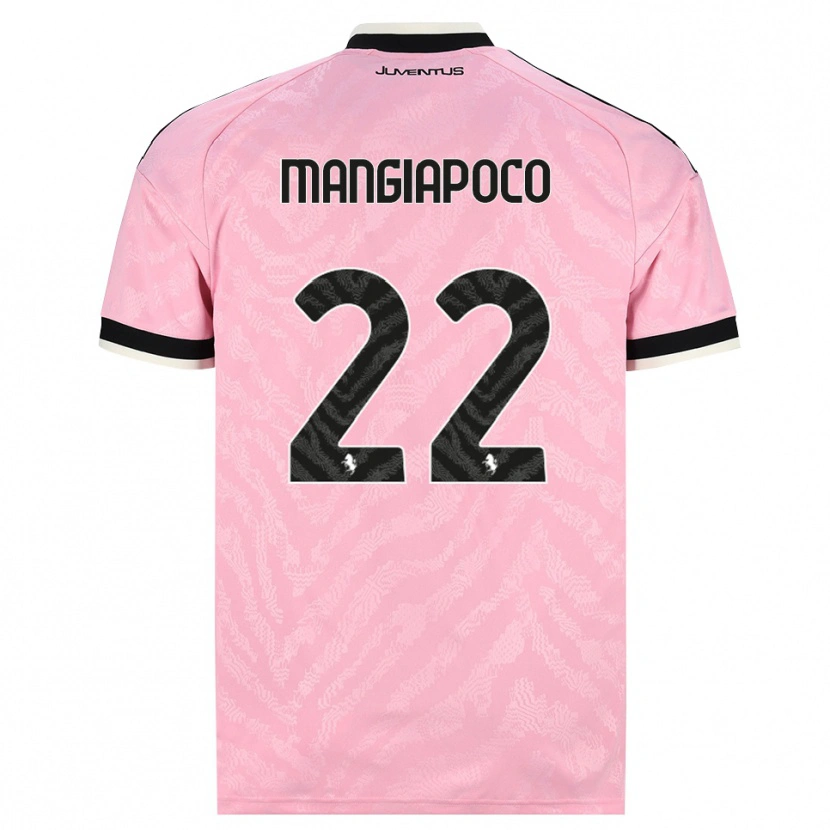 Danxen Kinder Stefano Mangiapoco #22 Pink Schwarz Auswärtstrikot Trikot 2026/27 T-Shirt Schweiz