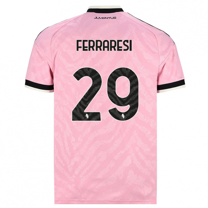 Danxen Kinder Eleonora Ferraresi #29 Pink Schwarz Auswärtstrikot Trikot 2026/27 T-Shirt Schweiz