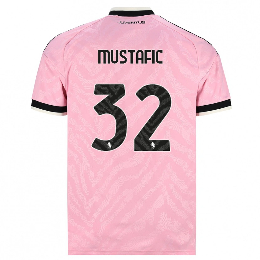 Danxen Kinder Emma Mustafic #32 Pink Schwarz Auswärtstrikot Trikot 2026/27 T-Shirt Schweiz
