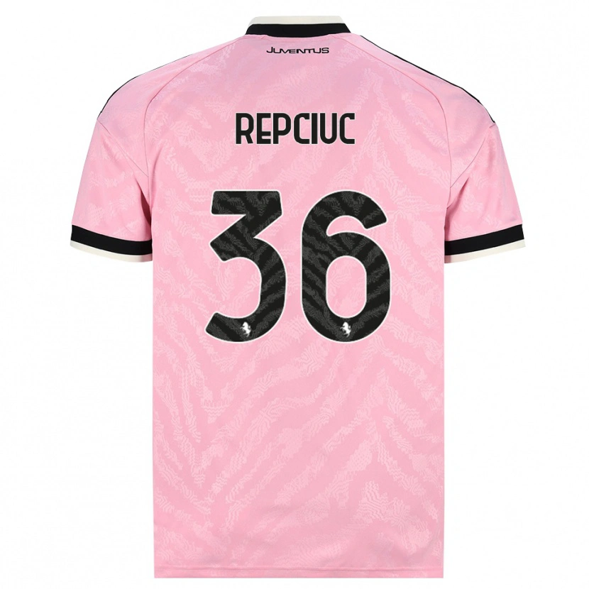 Danxen Kinder Gabriel Repciuc #36 Pink Schwarz Auswärtstrikot Trikot 2026/27 T-Shirt Schweiz