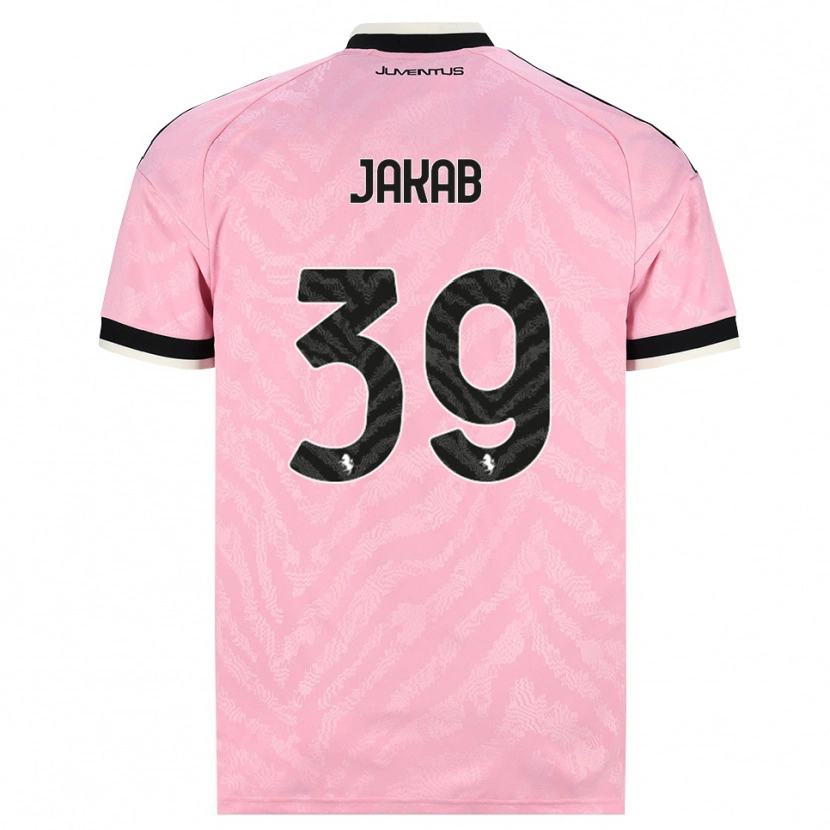 Danxen Kinder Mátyás Jakab #39 Pink Schwarz Auswärtstrikot Trikot 2026/27 T-Shirt Schweiz