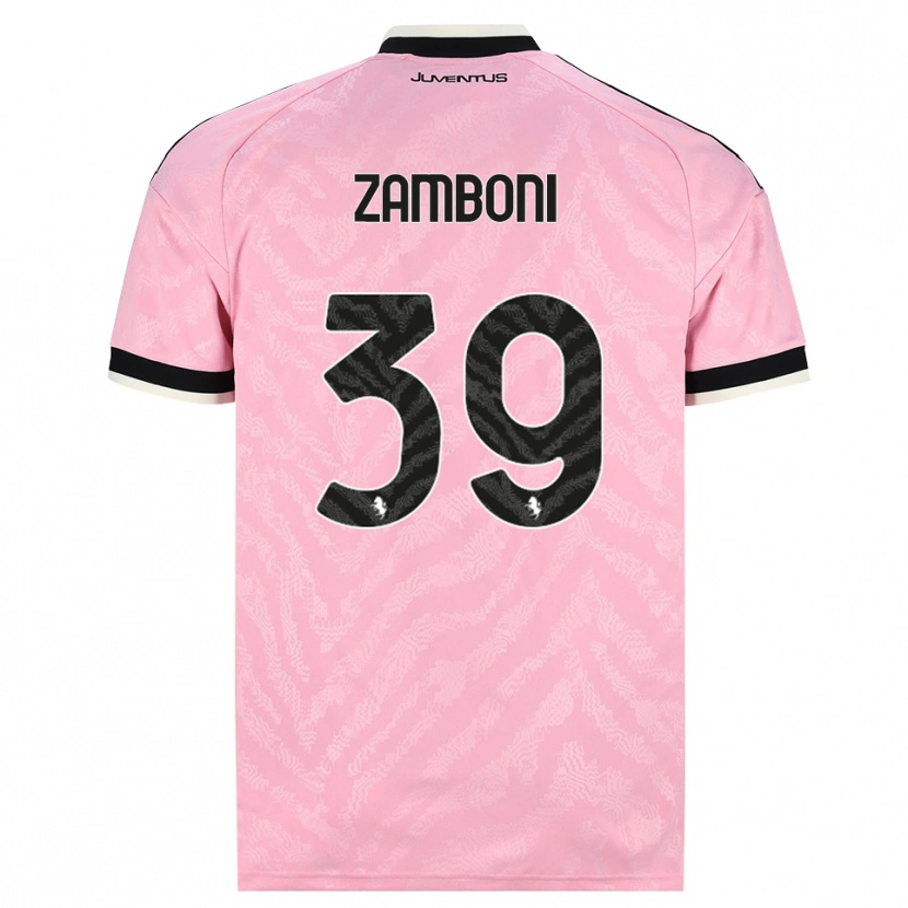 Danxen Kinder Marta Zamboni #39 Pink Schwarz Auswärtstrikot Trikot 2026/27 T-Shirt Schweiz