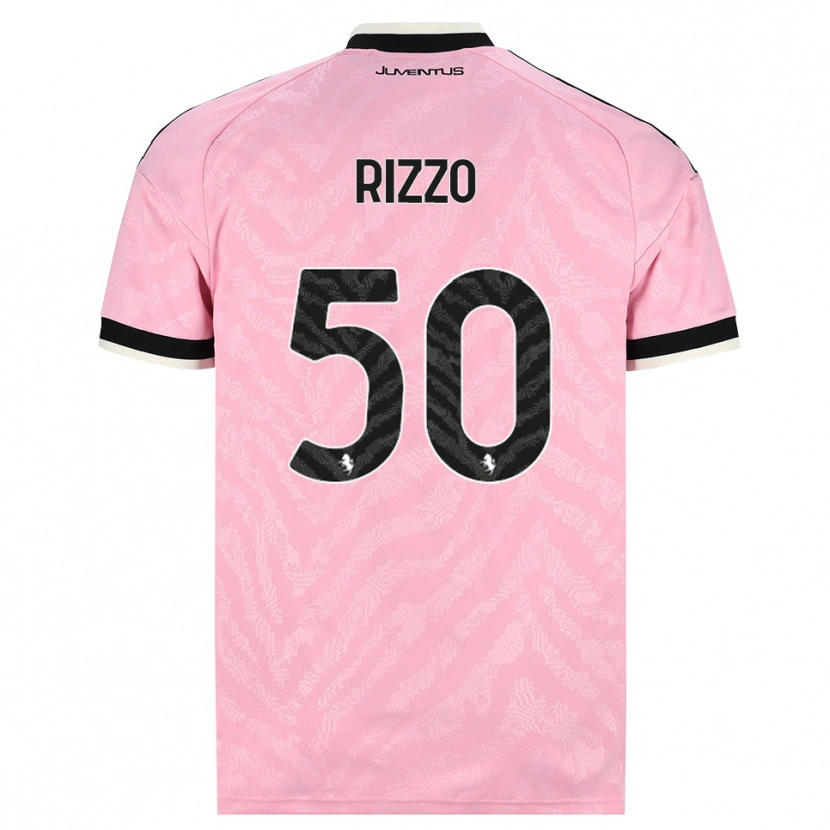 Danxen Kinder Niccolò Rizzo #50 Pink Schwarz Auswärtstrikot Trikot 2026/27 T-Shirt Schweiz