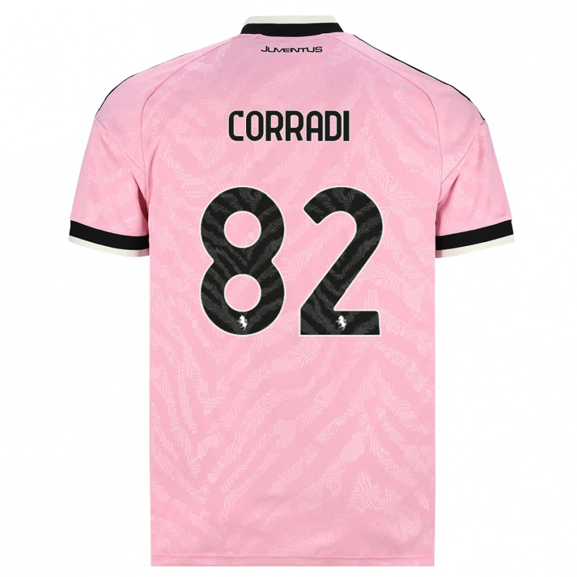 Danxen Kinder Christian Corradi #82 Pink Schwarz Auswärtstrikot Trikot 2026/27 T-Shirt Schweiz