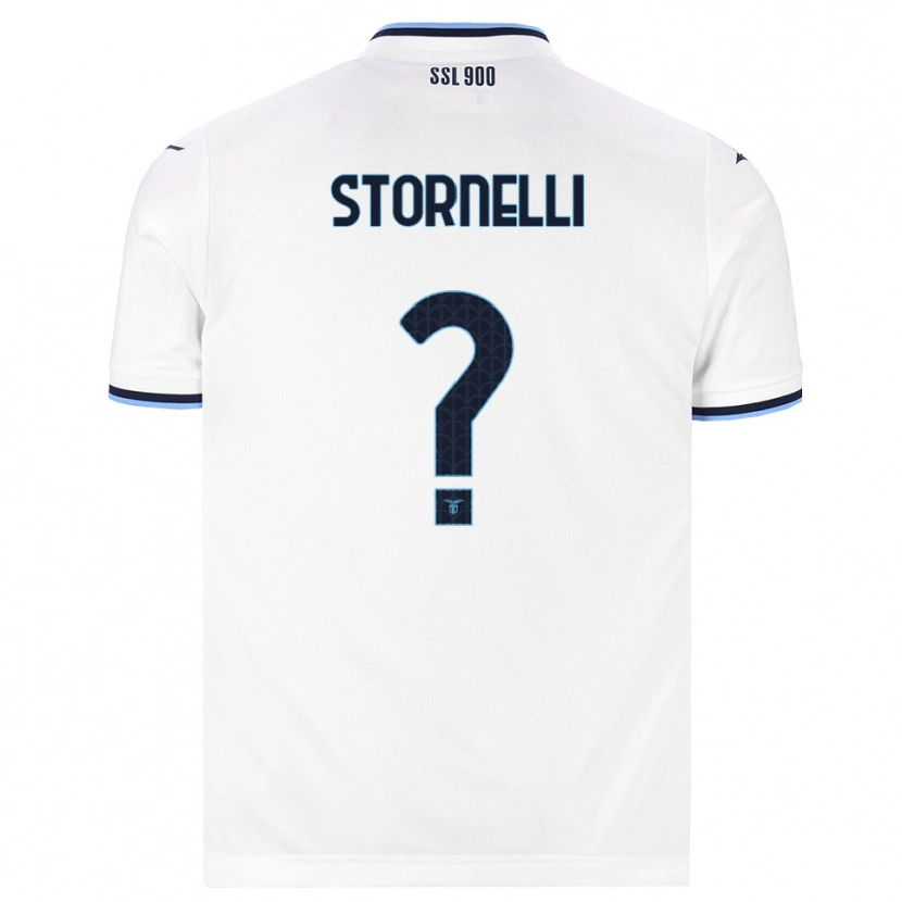 Danxen Kinder Matteo Stornelli #0 Weiß Dunkelblau Auswärtstrikot Trikot 2026/27 T-Shirt Schweiz