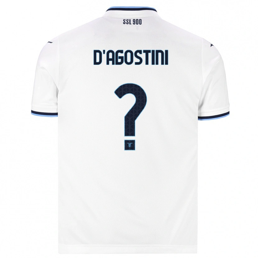 Danxen Kinder Stefano D'agostini #0 Weiß Dunkelblau Auswärtstrikot Trikot 2026/27 T-Shirt Schweiz