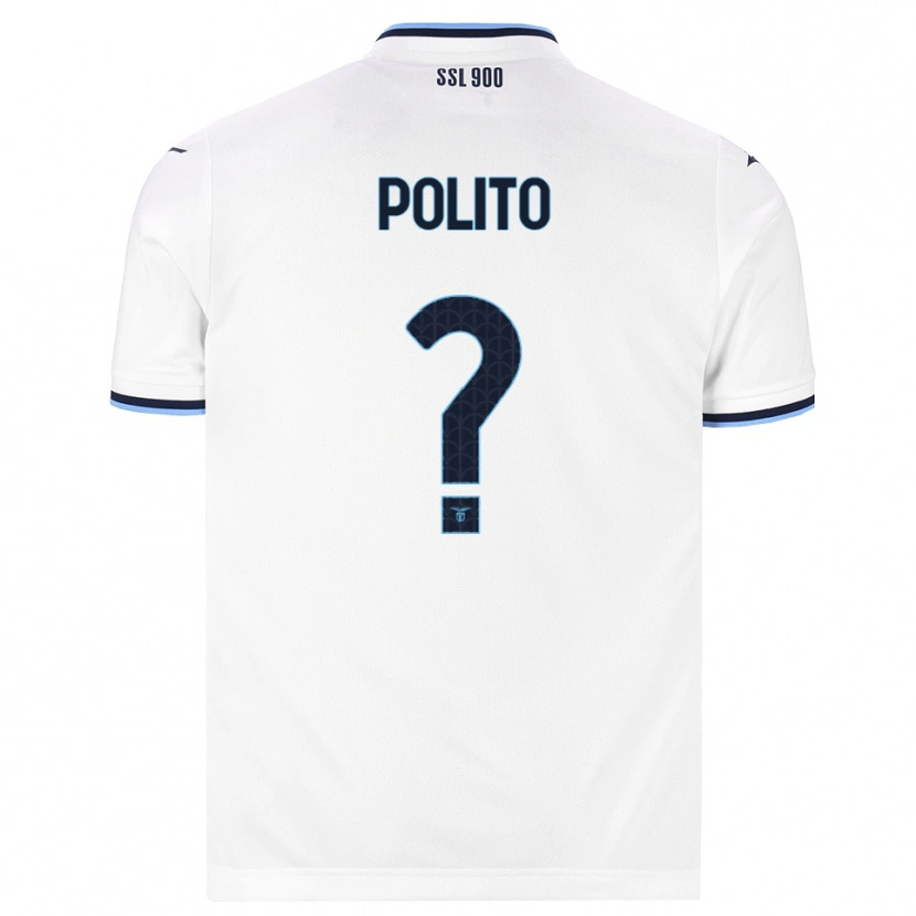 Danxen Kinder Alessandro Polito #0 Weiß Dunkelblau Auswärtstrikot Trikot 2026/27 T-Shirt Schweiz