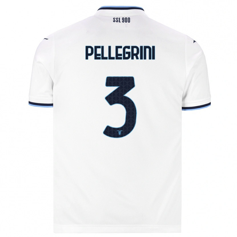 Danxen Kinder Luca Pellegrini #3 Weiß Dunkelblau Auswärtstrikot Trikot 2026/27 T-Shirt Schweiz