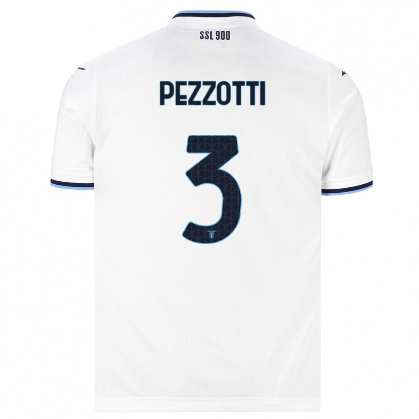 Danxen Kinder Arianna Pezzotti #3 Weiß Dunkelblau Auswärtstrikot Trikot 2026/27 T-Shirt Schweiz