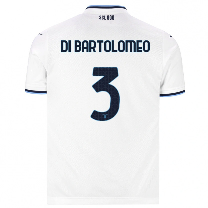 Danxen Kinder Damiano Di Bartolomeo #3 Weiß Dunkelblau Auswärtstrikot Trikot 2026/27 T-Shirt Schweiz