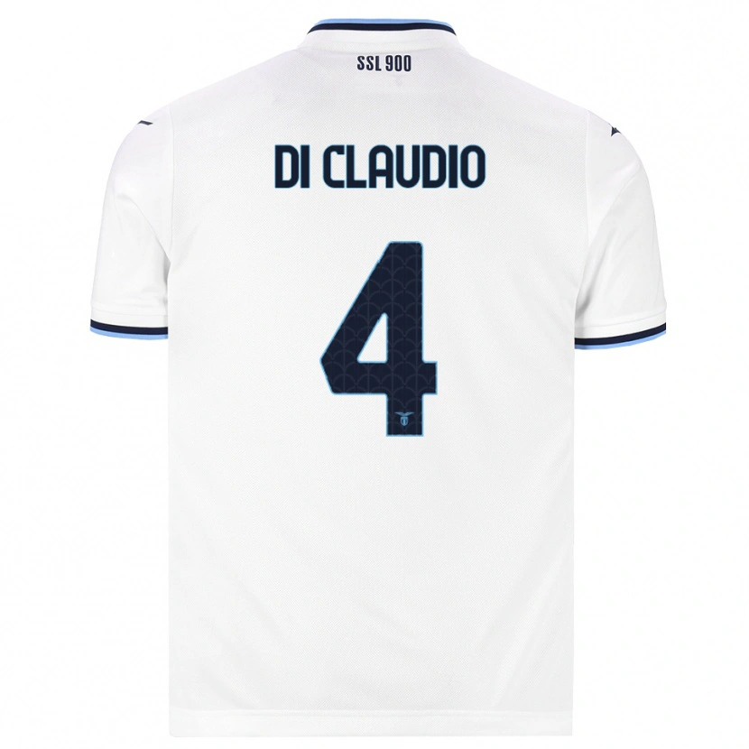 Danxen Kinder Federico Di Claudio #4 Weiß Dunkelblau Auswärtstrikot Trikot 2026/27 T-Shirt Schweiz