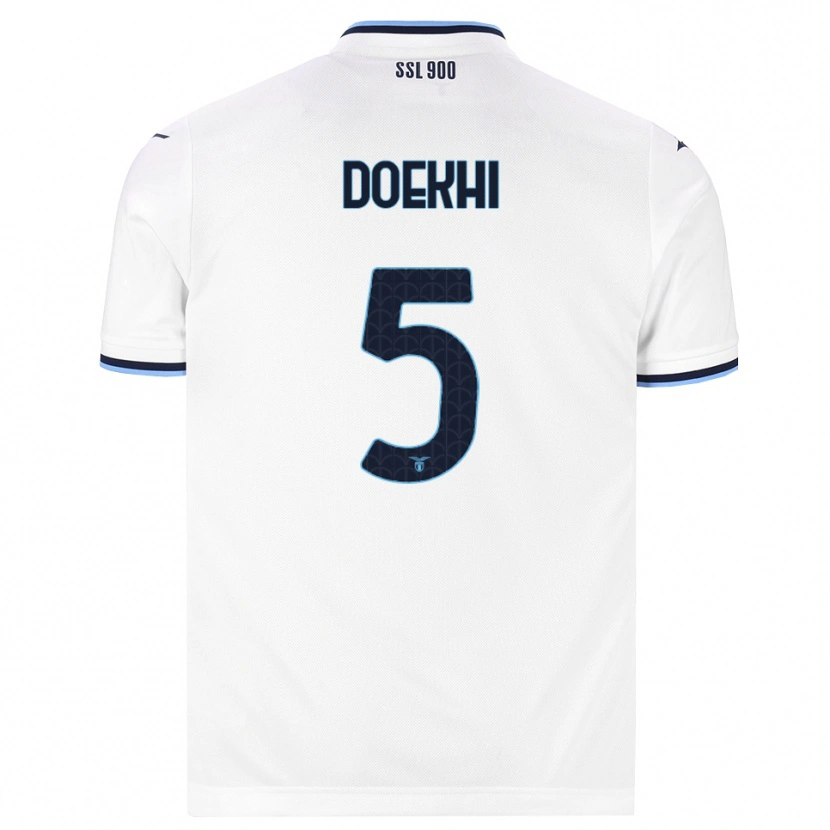 Danxen Kinder Danilho Doekhi #5 Weiß Dunkelblau Auswärtstrikot Trikot 2026/27 T-Shirt Schweiz