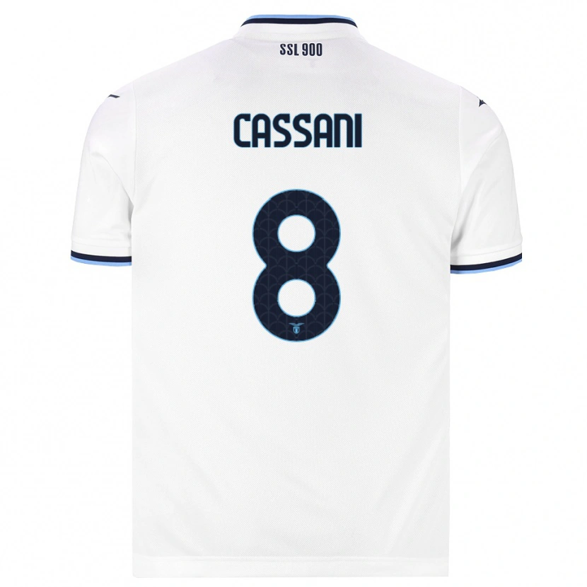 Danxen Kinder Matteo Cassani #8 Weiß Dunkelblau Auswärtstrikot Trikot 2026/27 T-Shirt Schweiz