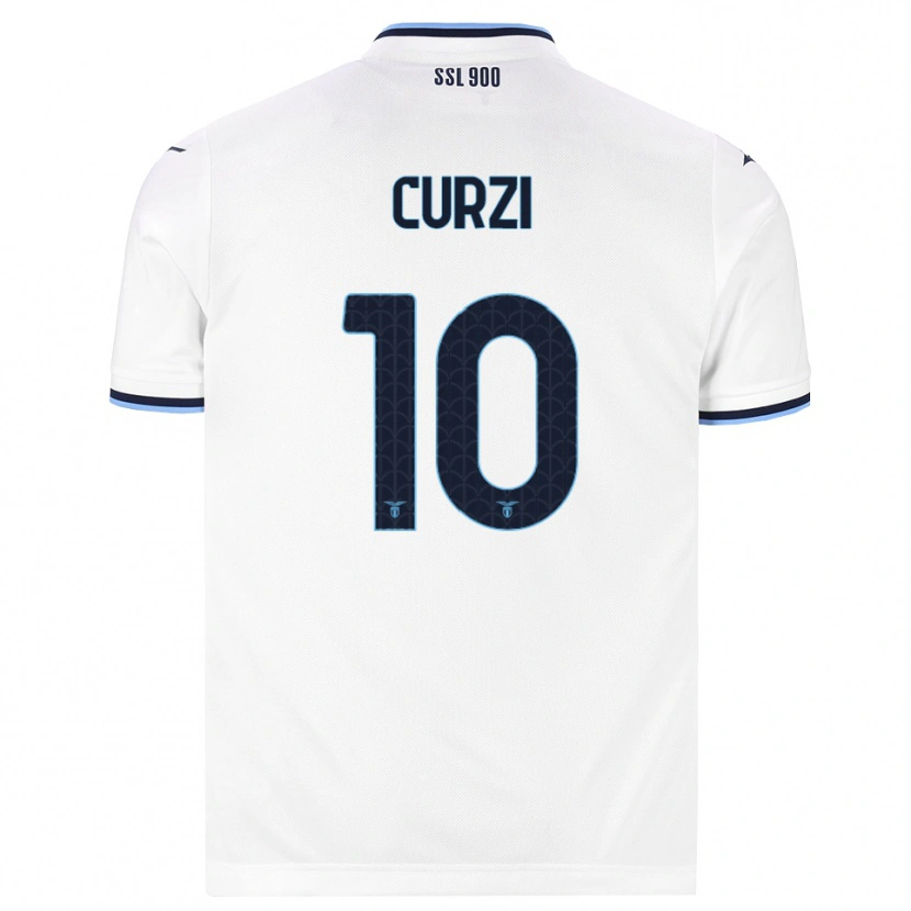 Danxen Kinder Simone Curzi #10 Weiß Dunkelblau Auswärtstrikot Trikot 2026/27 T-Shirt Schweiz