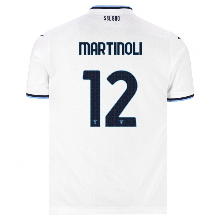 Danxen Kinder Elettra Martinoli #12 Weiß Dunkelblau Auswärtstrikot Trikot 2026/27 T-Shirt Schweiz