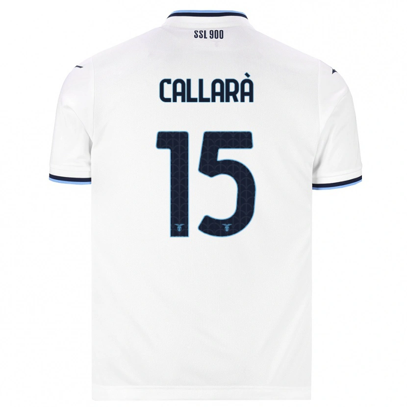 Danxen Kinder Nicholas Callarà #15 Weiß Dunkelblau Auswärtstrikot Trikot 2026/27 T-Shirt Schweiz