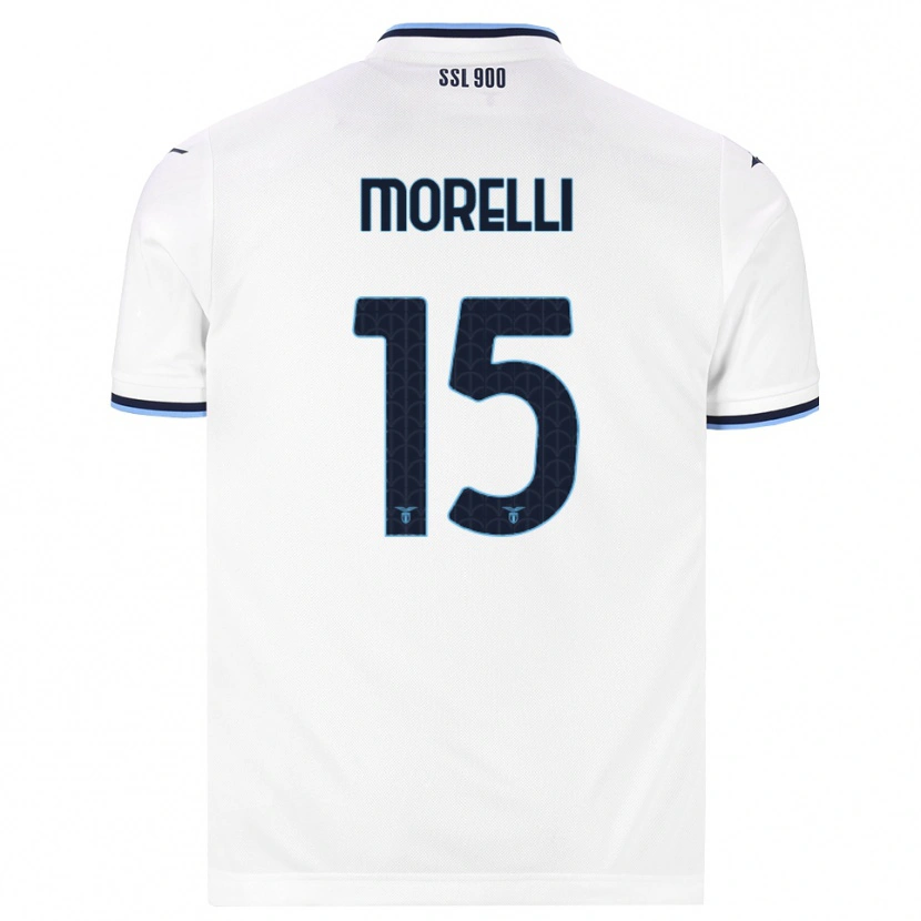 Danxen Kinder Matteo Morelli #15 Weiß Dunkelblau Auswärtstrikot Trikot 2026/27 T-Shirt Schweiz