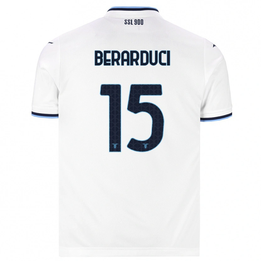 Danxen Kinder Martina Berarduci #15 Weiß Dunkelblau Auswärtstrikot Trikot 2026/27 T-Shirt Schweiz