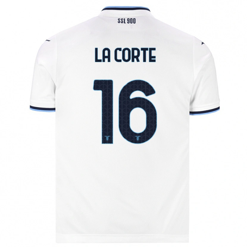 Danxen Kinder Pietro La Corte #16 Weiß Dunkelblau Auswärtstrikot Trikot 2026/27 T-Shirt Schweiz