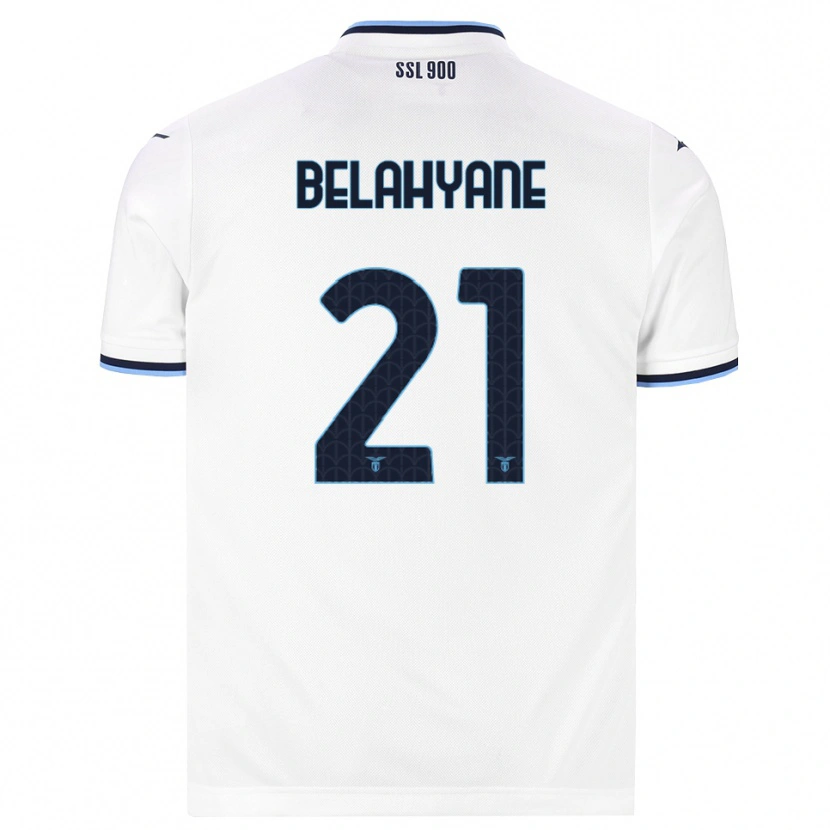 Danxen Kinder Reda Belahyane #21 Weiß Dunkelblau Auswärtstrikot Trikot 2026/27 T-Shirt Schweiz