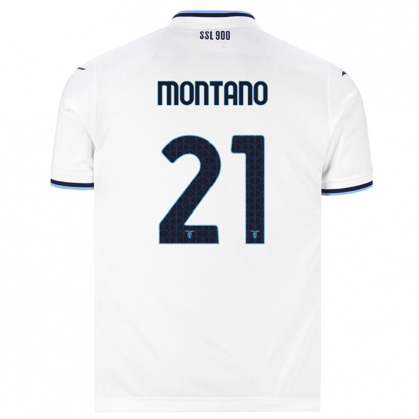 Danxen Kinder Tommaso Montano #21 Weiß Dunkelblau Auswärtstrikot Trikot 2026/27 T-Shirt Schweiz