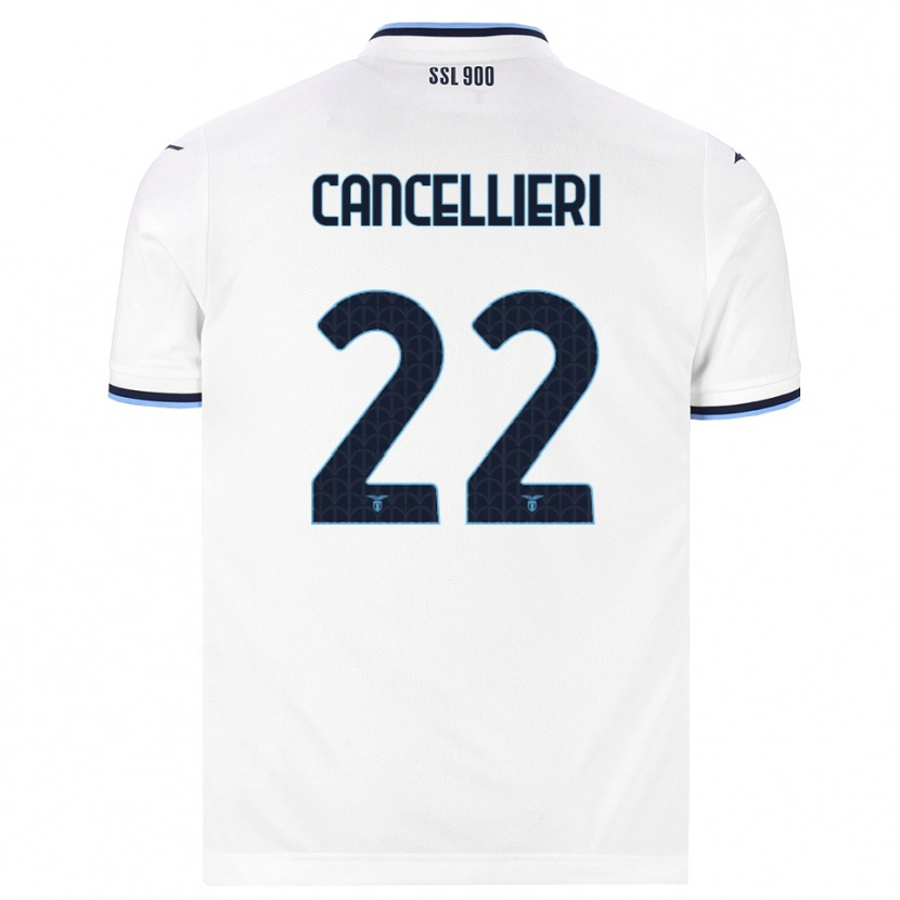 Danxen Kinder Matteo Cancellieri #22 Weiß Dunkelblau Auswärtstrikot Trikot 2026/27 T-Shirt Schweiz