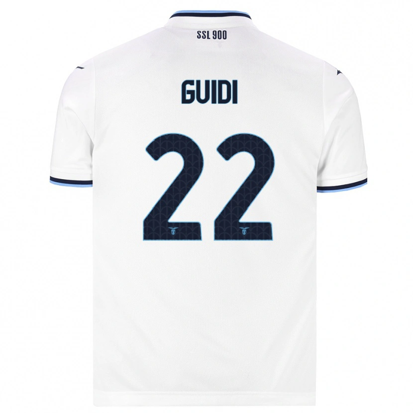 Danxen Kinder Emma Guidi #22 Weiß Dunkelblau Auswärtstrikot Trikot 2026/27 T-Shirt Schweiz
