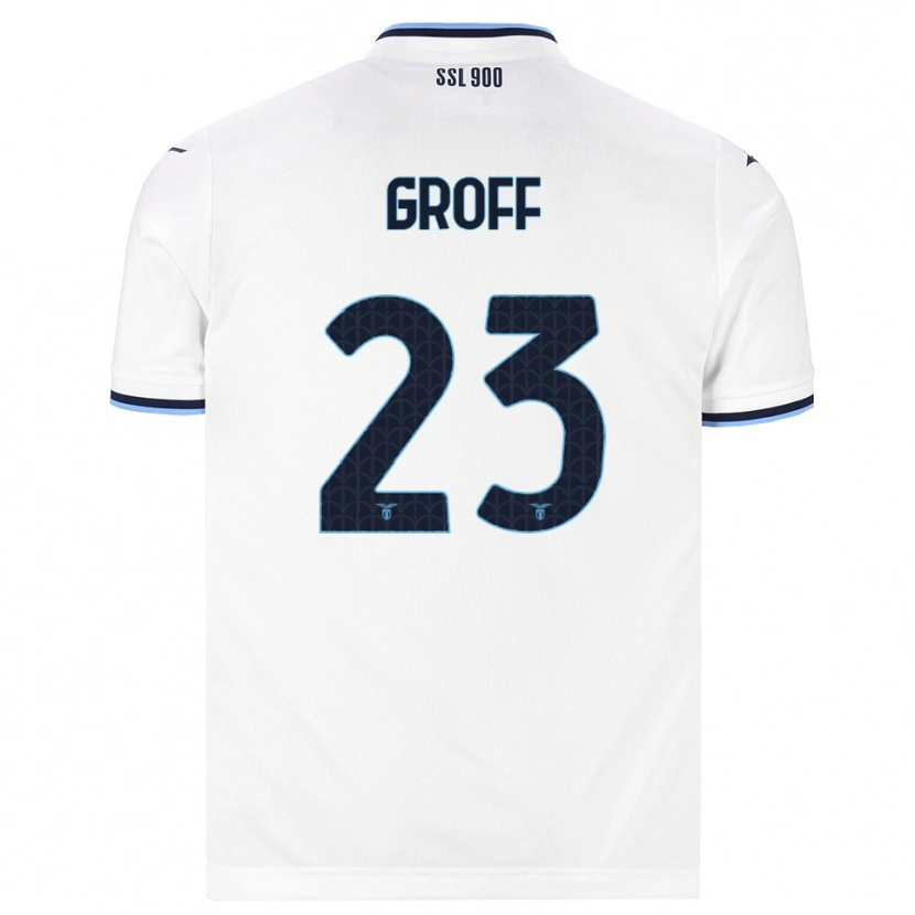 Danxen Kinder Chiara Groff #23 Weiß Dunkelblau Auswärtstrikot Trikot 2026/27 T-Shirt Schweiz