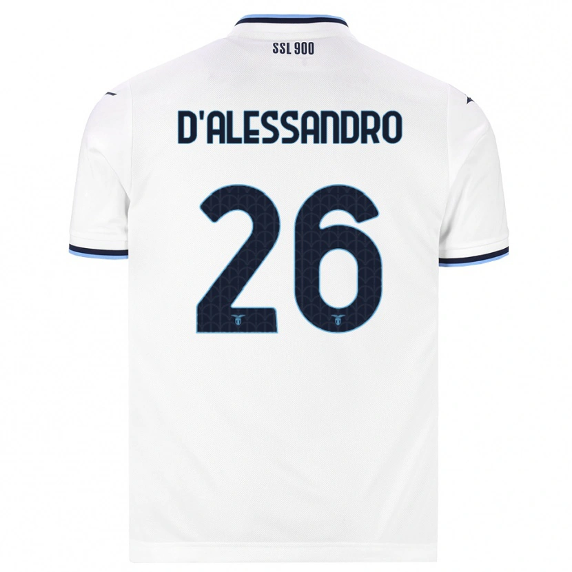 Danxen Kinder Mattya D'alessandro #26 Weiß Dunkelblau Auswärtstrikot Trikot 2026/27 T-Shirt Schweiz