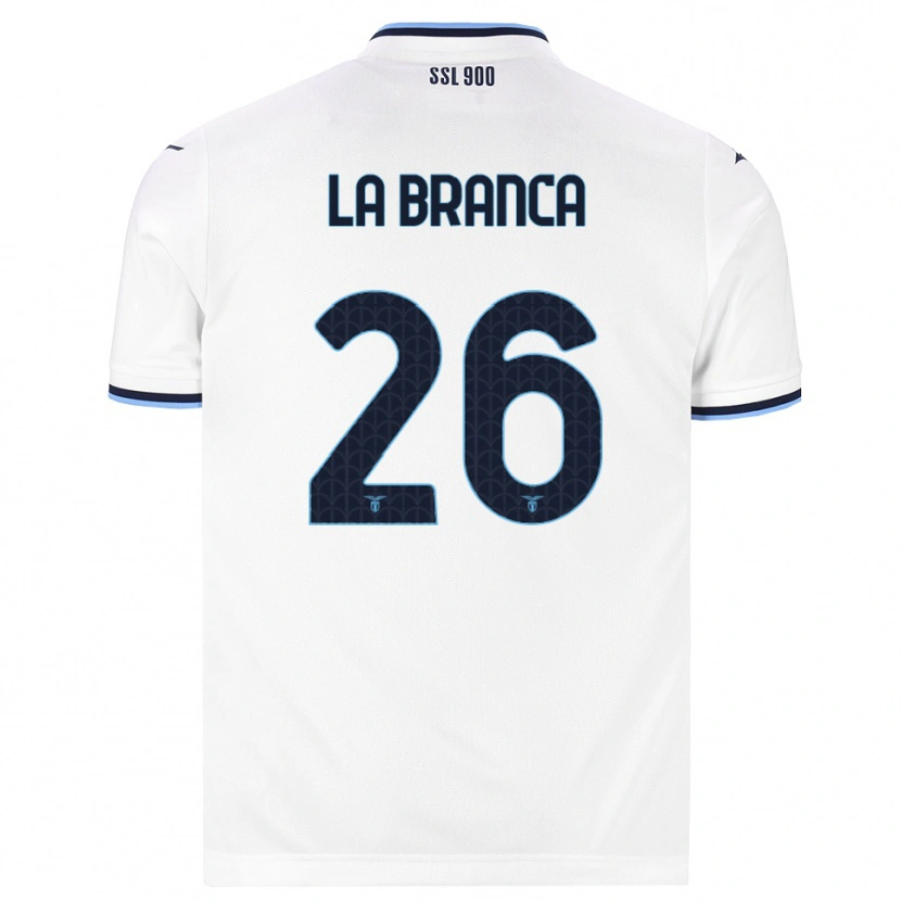 Danxen Kinder Ruggero La Branca #26 Weiß Dunkelblau Auswärtstrikot Trikot 2026/27 T-Shirt Schweiz