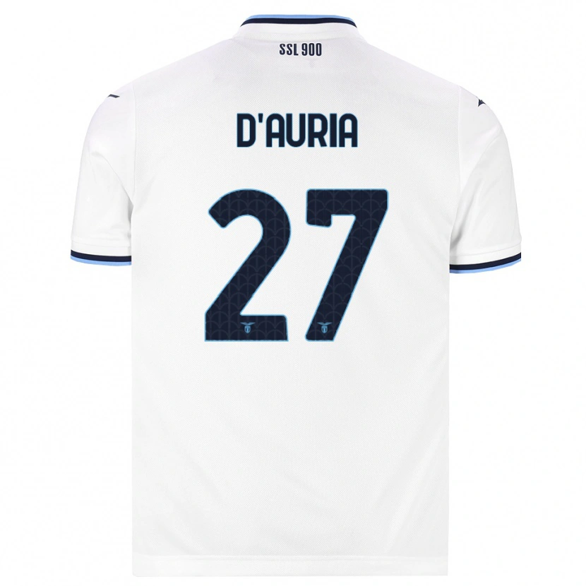 Danxen Kinder Federica D'auria #27 Weiß Dunkelblau Auswärtstrikot Trikot 2026/27 T-Shirt Schweiz