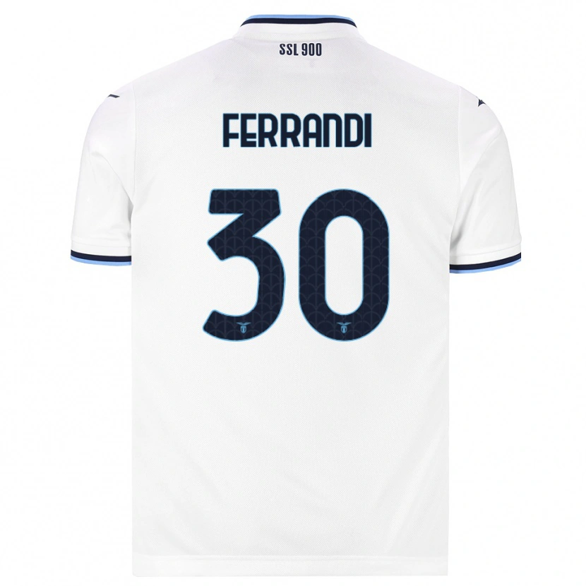 Danxen Kinder Giulia Ferrandi #30 Weiß Dunkelblau Auswärtstrikot Trikot 2026/27 T-Shirt Schweiz