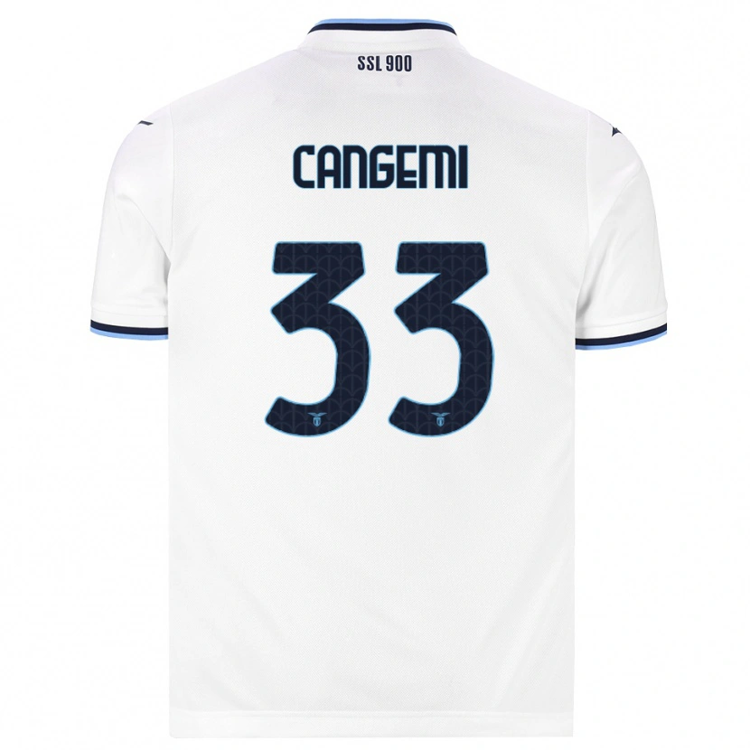 Danxen Kinder Emanuele Cangemi #33 Weiß Dunkelblau Auswärtstrikot Trikot 2026/27 T-Shirt Schweiz