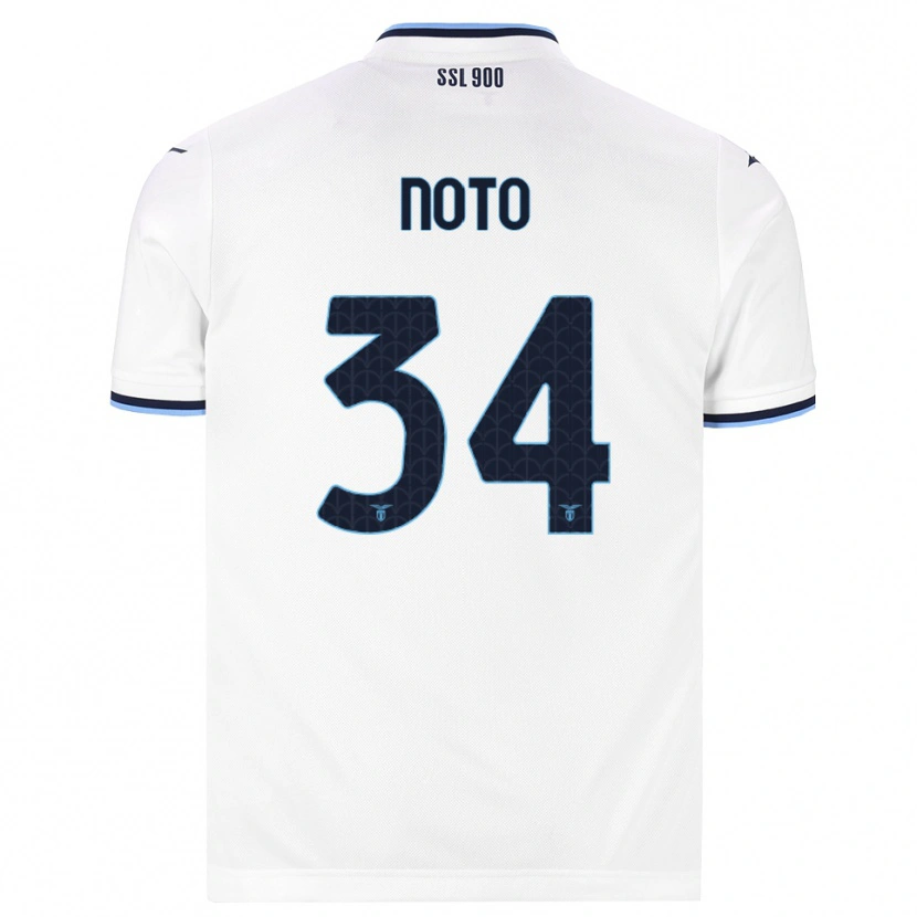 Danxen Kinder Pierpaolo Noto #34 Weiß Dunkelblau Auswärtstrikot Trikot 2026/27 T-Shirt Schweiz