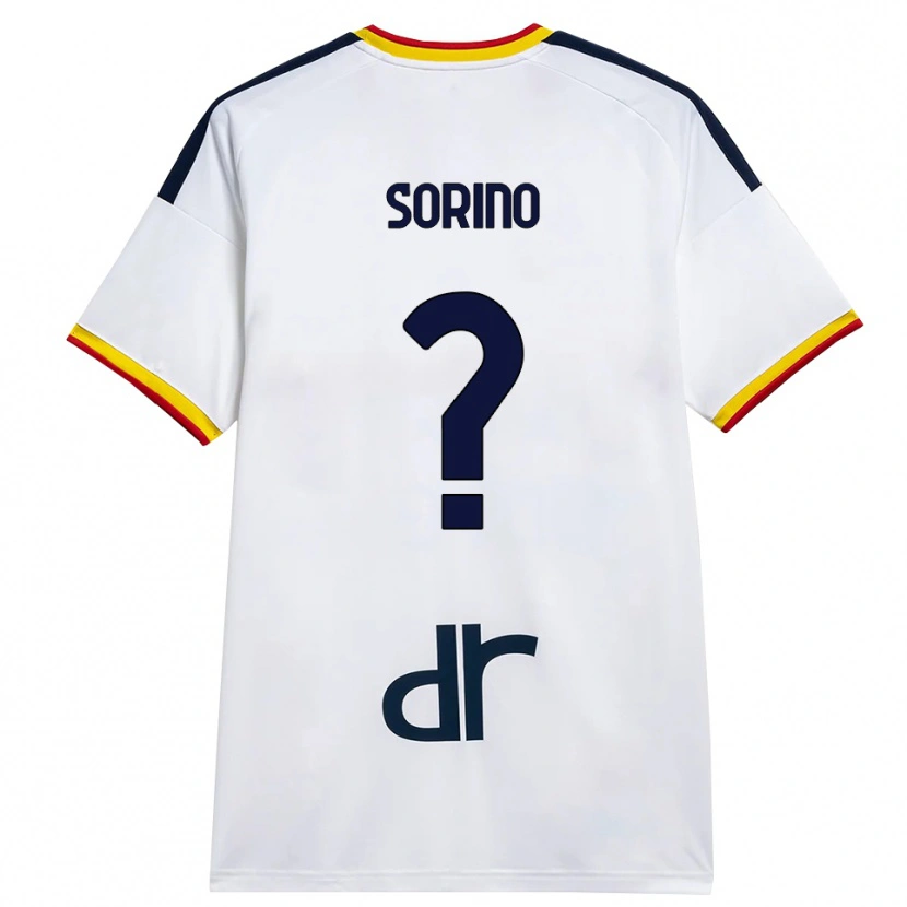 Danxen Kinder Andrea Sorino #0 Weiß Gelb Rot Auswärtstrikot Trikot 2026/27 T-Shirt Schweiz