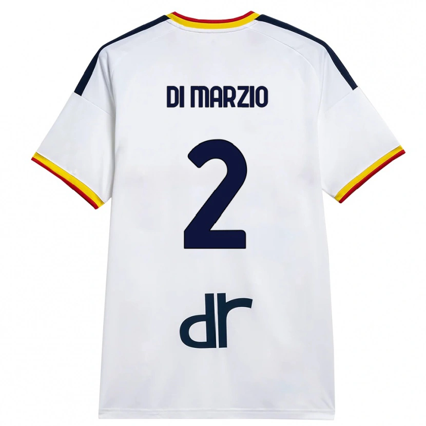 Danxen Kinder Flavio Di Marzio #2 Weiß Gelb Rot Auswärtstrikot Trikot 2026/27 T-Shirt Schweiz