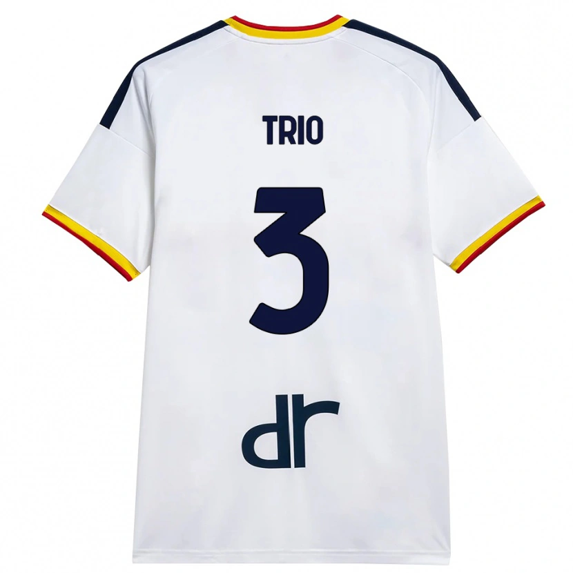 Danxen Kinder Stefano Trio #3 Weiß Gelb Rot Auswärtstrikot Trikot 2026/27 T-Shirt Schweiz